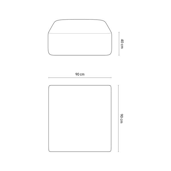 Világosbarna kordbársony lábtartó Campi – Cosmopolitan Design-image-3