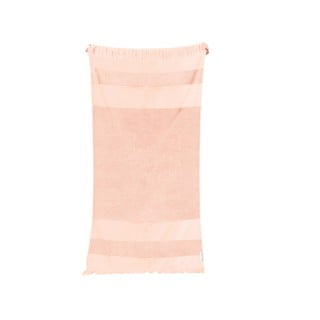 Stripe rózsaszín pamut strandtörülköző , 175 x 90 cm - Sunnylife