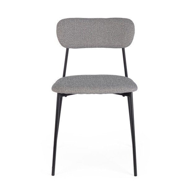 Szürke kárpitozott étkezőszék Inka – Yes Everyday-image-2