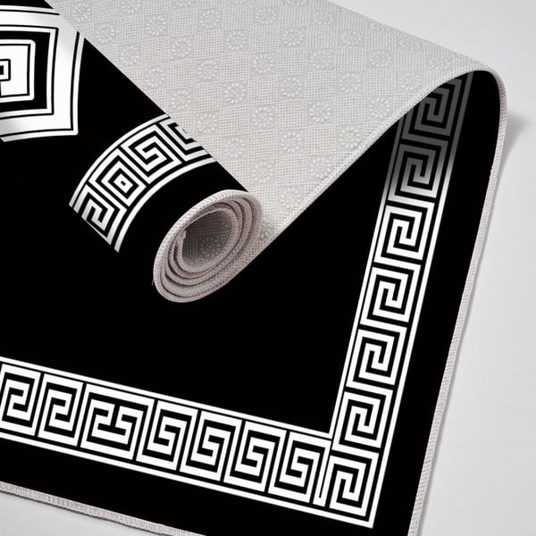 Fekete-fehér fürdőszobai kilépő szett 2 db-os - Foutastic-image-1