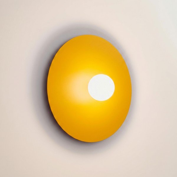 Sárga fém fali lámpa ø 50 cm AKE – Thoro-image-2