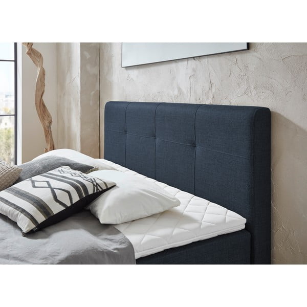 Sötétkék boxspring ágy 180x200 cm ANCONA – Meise Möbel-image-1