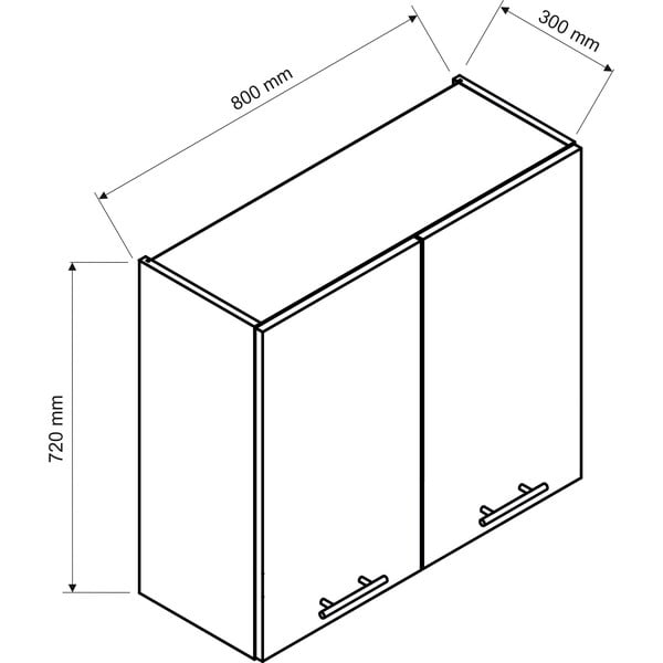 Felső konyhaszekrény (szélesség 80 cm) Brodie – STOLKAR-image-2