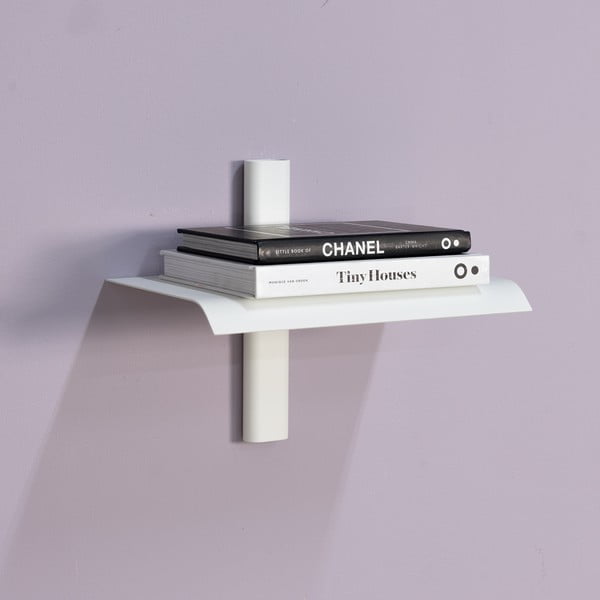 Fehér fém fali polc 28 cm Hola – Spinder Design-image-1