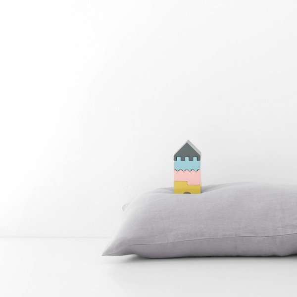 Nature szürke len gyerek párnahuzat, 40 x 60 cm -Linen Tales-image-3