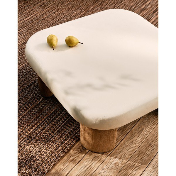 Kerti dohányzóasztal beton asztallappal 80x80 cm Labra – Kave Home-image-4