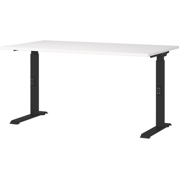 Íróasztal állítható magassággal, fehér asztallappal 80x140 cm Downey – Germania