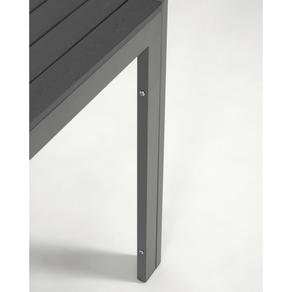 Sirley szürke alumínium kültéri asztal, 70 x 70 cm - Kave Home-image-1