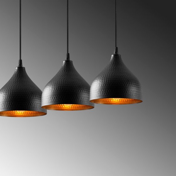 Fekete függőlámpa fém búrával Tattoo – Opviq lights-image-4