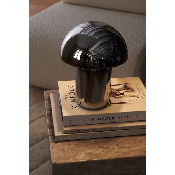 Fényes ezüstszínű fém LED dimmelhető asztali lámpa (magasság 17 cm) Ted – Ellos Home-image-1