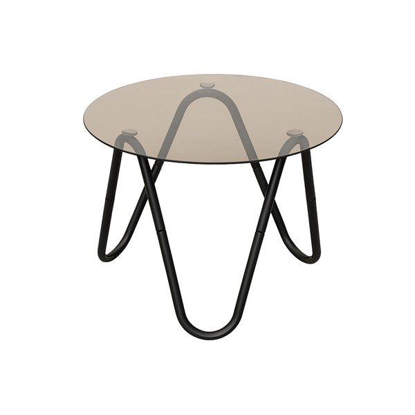 Kerek tárolóasztal üveg asztallappal ø 50 cm Ventana Round – Leitmotiv