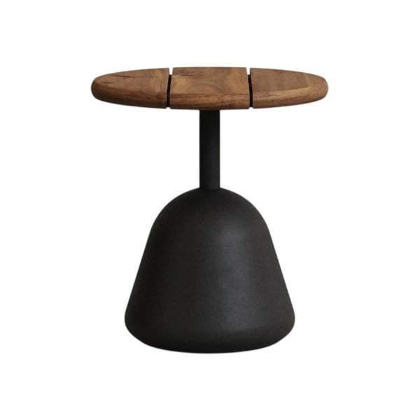 Kerek kerti dohányzóasztal akácfa asztallappal ø 43 cm Saura – Kave Home