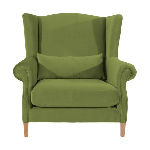 Harvey Velvet olívazöld füles bársonyfotel - Max Winzer-image-2