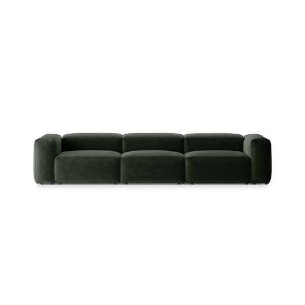 Zöld kanapé 364 cm Bergamo – Cosmopolitan Design