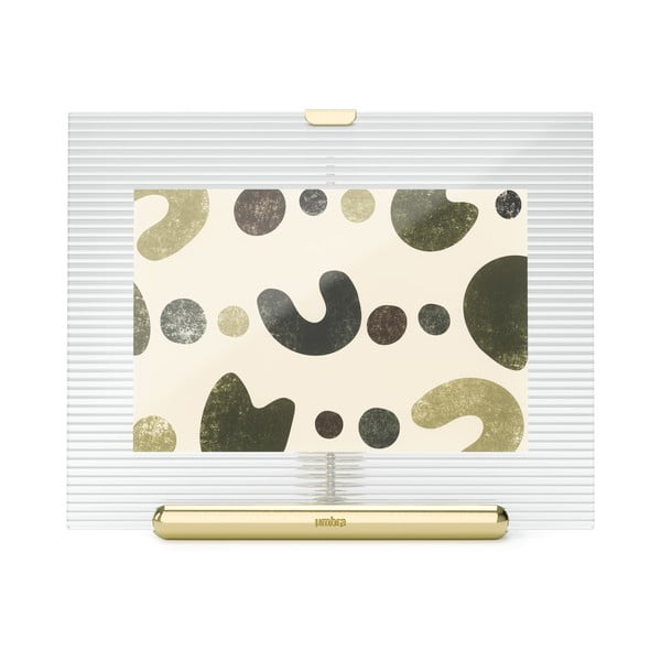 Aranyszínű üveg álló képkeret 16x20 cm Flute – Umbra-image-2