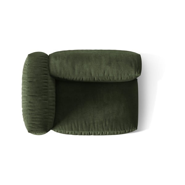 Zöld bársony kanapé modul (bal oldali) Martina – Micadoni -image-3