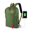 FREEDOM Smart Bag zöld hátizsák USB csatlakozóval - My Valice