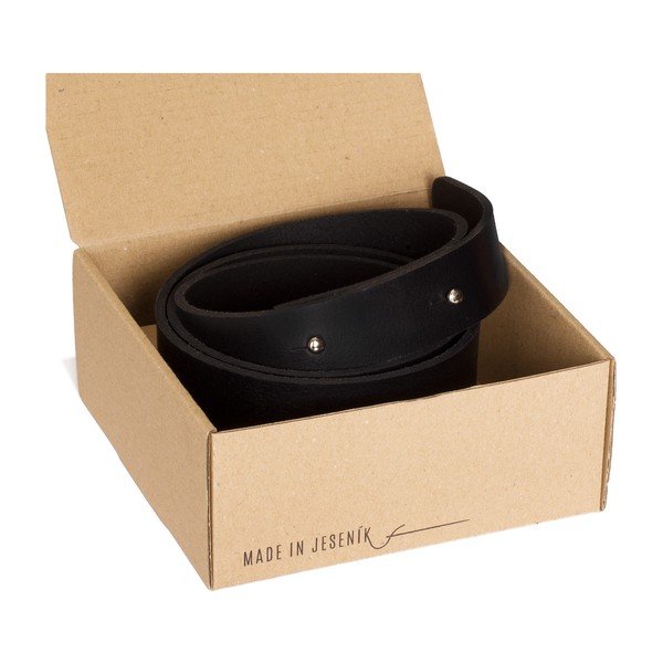 Bini Ater fekete női bőröv, hossza 92 cm - Woox-image-3