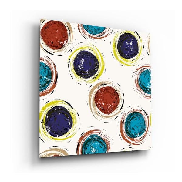 Colored Cores üvegkép, 40 x 40 cm - Insigne