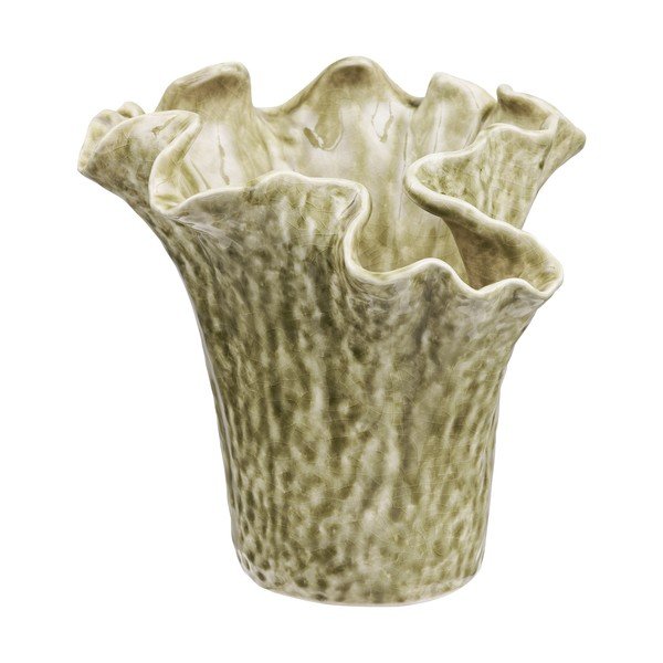 Szürkésbézs kerámia váza (magasság 23,5 cm) – House Nordic