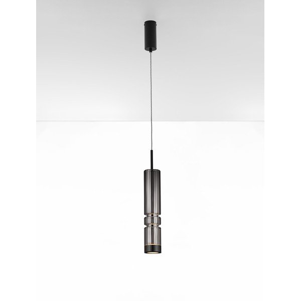 Szürke üveg LED függőlámpa ø 8 cm Bento – Nova Luce-image-2