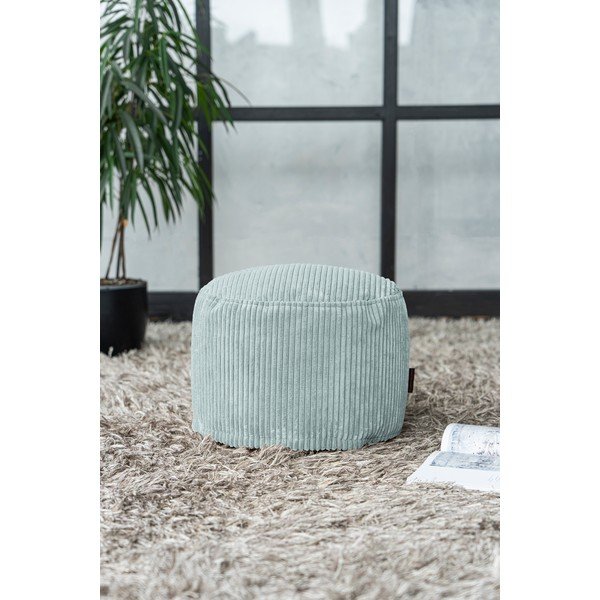 Mentazöld kordbársony babzsákfotel Mini – SLOWDOWN-image-4