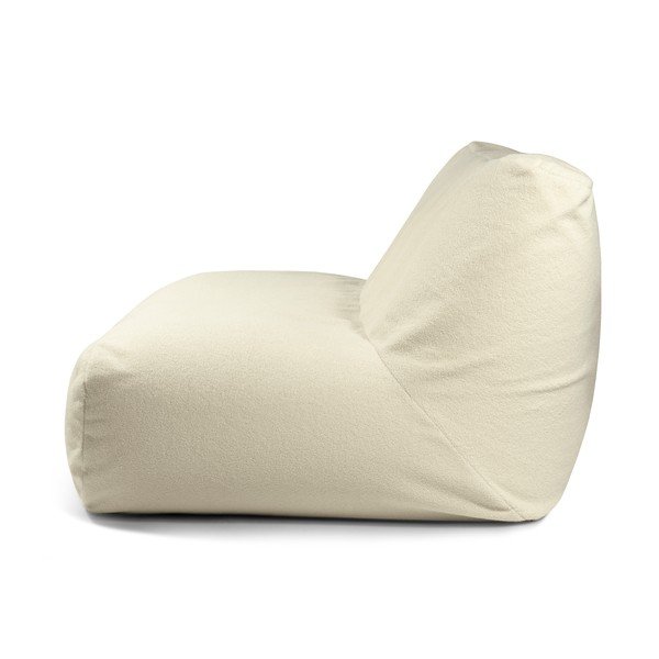 Krémszínű buklé babzsákfotel Sofa Tube 160 – SLOWDOWN-image-3