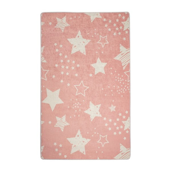 Pink Stars gyerekszőnyeg, 100 x 160 cm