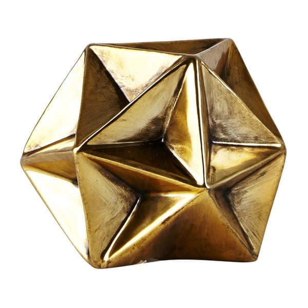 Geometry Gold dekorációs szobor, 10 cm - KJ Collection