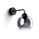 Fekete fali lámpa ø 15 cm Grande – Sollux