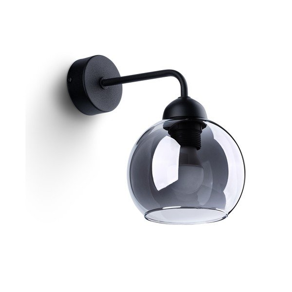 Fekete fali lámpa ø 15 cm Grande – Sollux