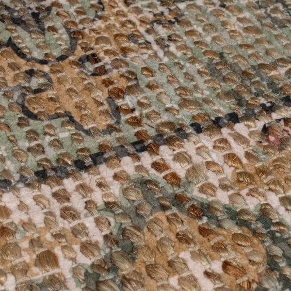 Khaki kézi szövésű jutakeverék szőnyeg 120x170 cm Selena Jute Traditional – Flair Rugs-image-3