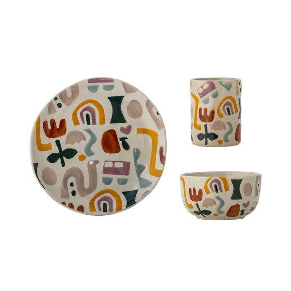 Kőedény gyerek étkészlet 3 db-os Filur – Bloomingville Mini