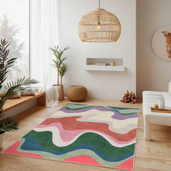 Mosható szőnyeg 80x150 cm Squiggly Breeze – Mila Home-image-2