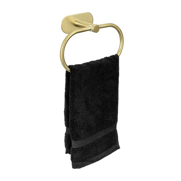 Öntapadós rozsdamentes acél törölközőtartó Orea Gold – Wenko-image-2