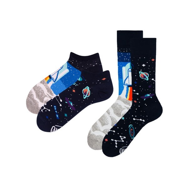 Space 2 pár zokni hosszú és rövid szárral, méret 39-42 - Many Mornings