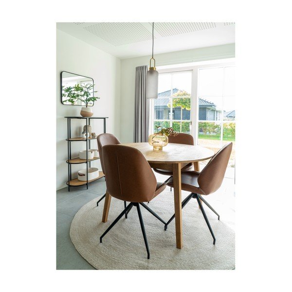 Világossárga üveg kézzel készített váza – House Nordic-image-2