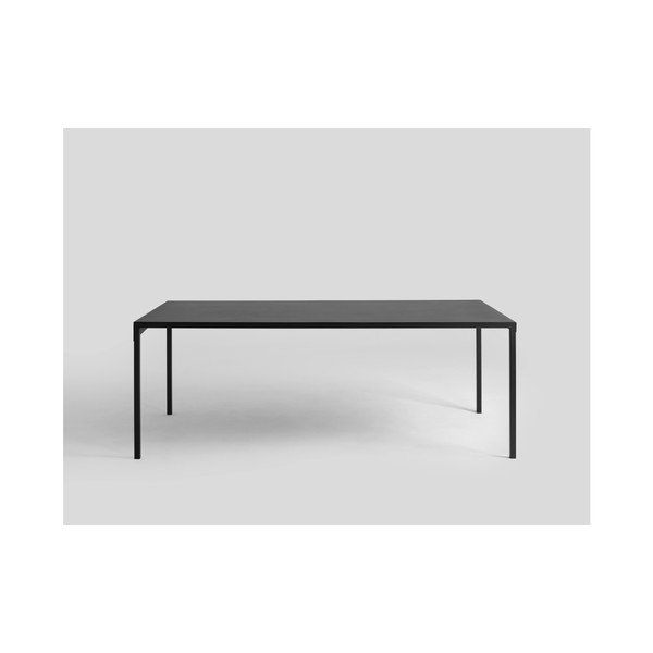Obroos fekete fém étkezőasztal, 160 x 80 cm - Costum Form-image-3