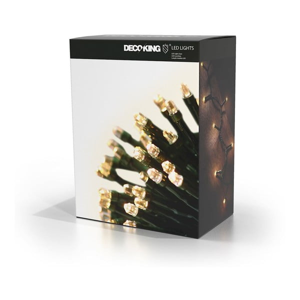 Chain zöld LED fényfüzér, 200 izzós, hosszúság 19,93 m - DecoKing-image-4