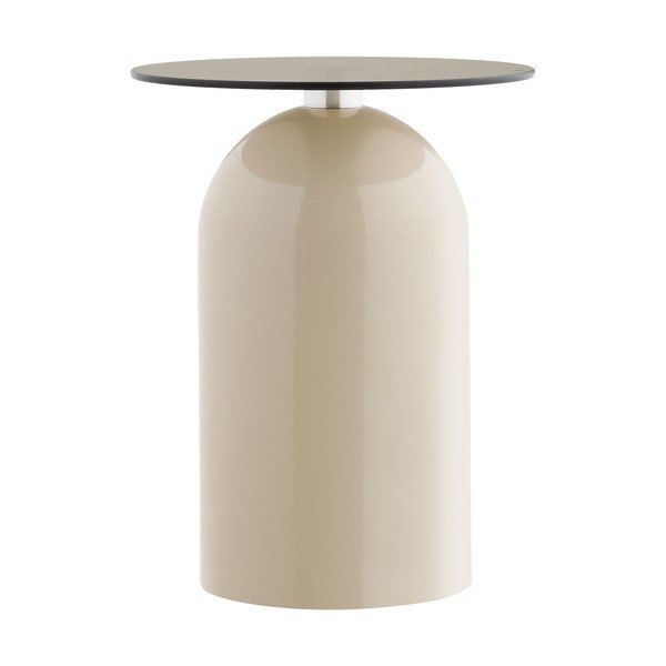 Kerek tárolóasztal üveg asztallappal ø 40 cm Ravello – House Nordic