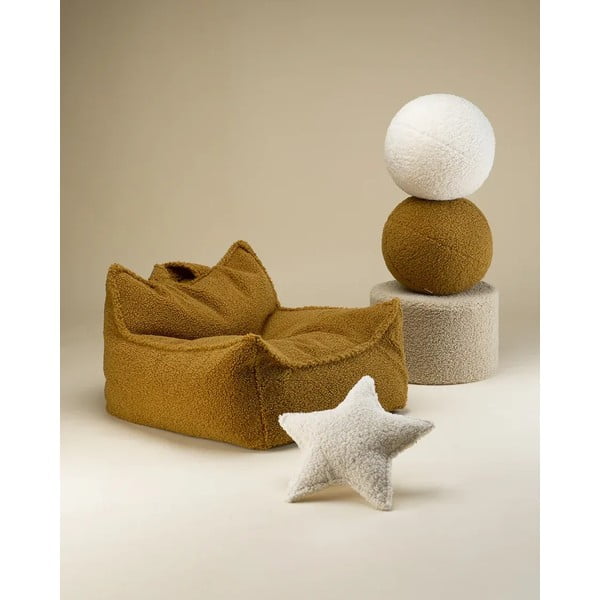 Barna buklé párna gyerek kanapéhoz Ball – Wigiwama-image-2