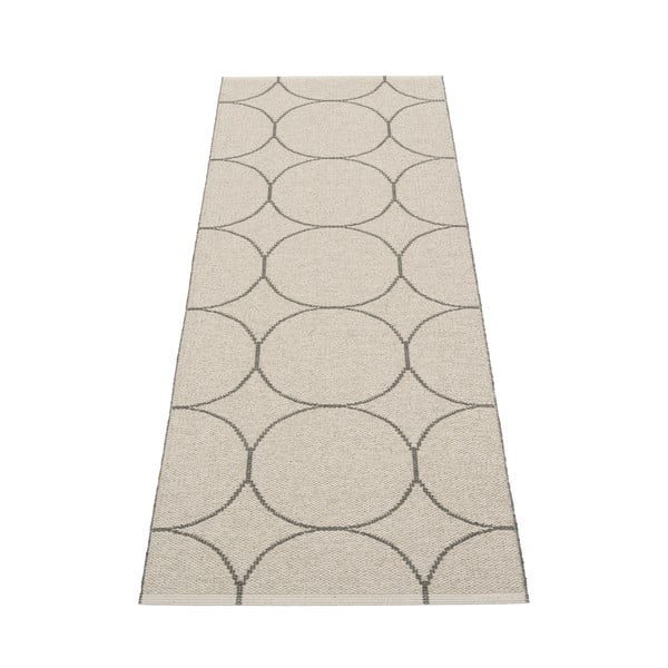 Sötétszürke kültéri-beltéri futószőnyeg 70x200 cm Boo Charcoal Linen – Pappelina-image-1