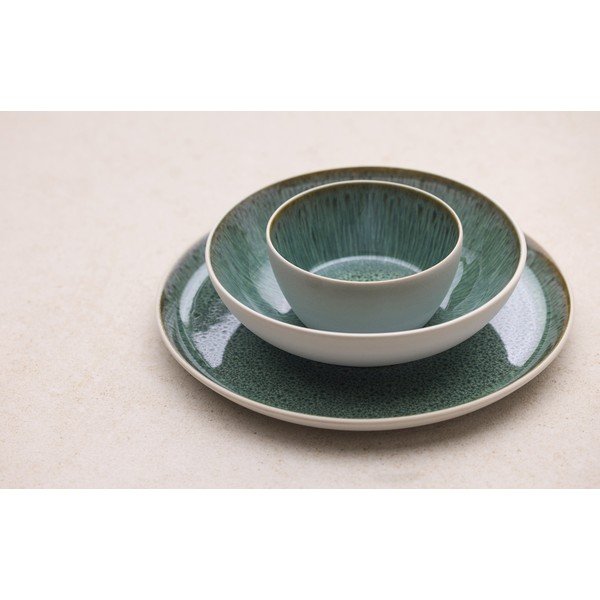 Fehér-zöld kőedény tálka 400 ml Gastro White/Green – Bitz-image-1