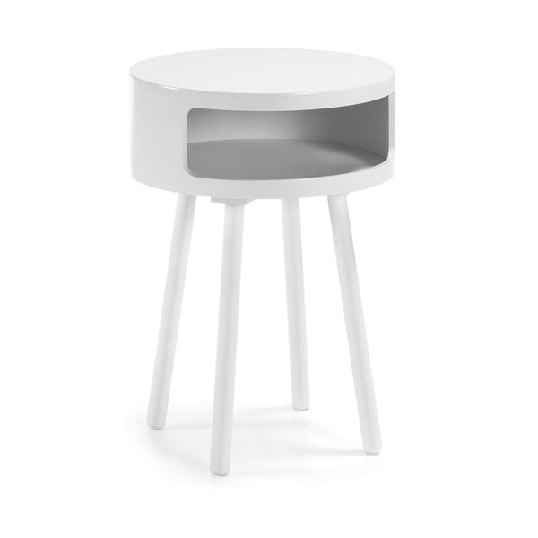 Bruk fehér tárolóasztal - Kave Home