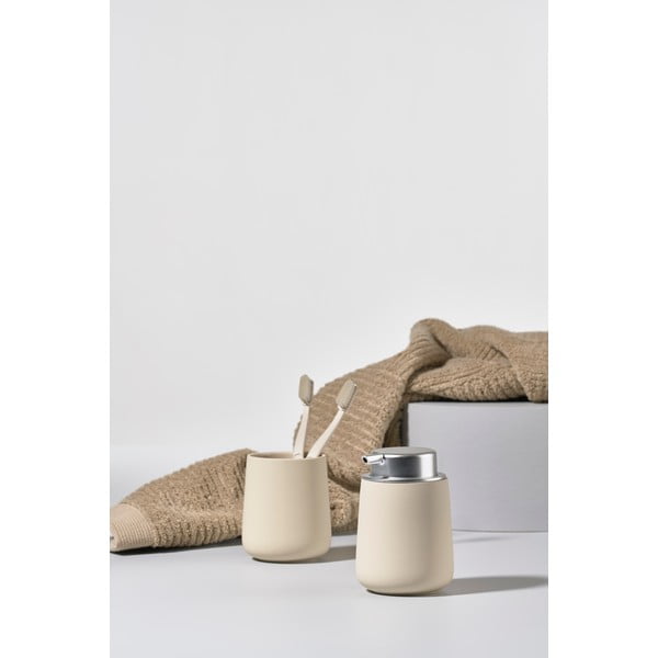 Nova bézs porcelán fogkefetartó pohár - Zone-image-3