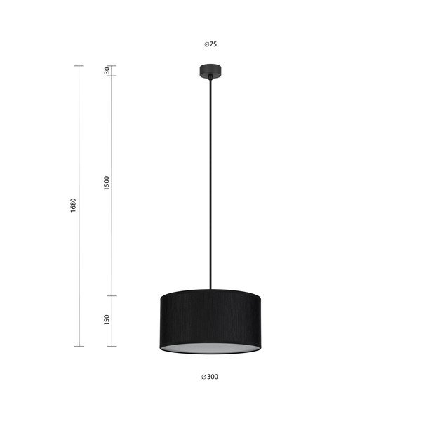 Doce M fekete függőlámpa, ⌀ 30 cm - Sotto Luce-image-3