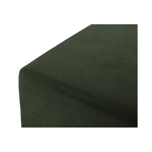 Hobart zöld kordbársony puff - Cosmopolitan Design-image-1