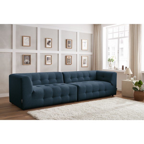 Sötétkék kanapé 324 cm Kleber - Bobochic Paris-image-1