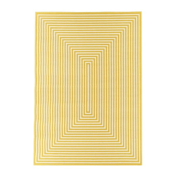 Braid sárga kültéri szőnyeg, 133 x 190 cm - Floorita