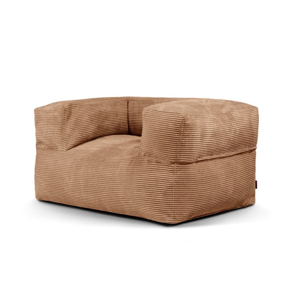 Barna kordbársony babzsákfotel MooG – SLOWDOWN